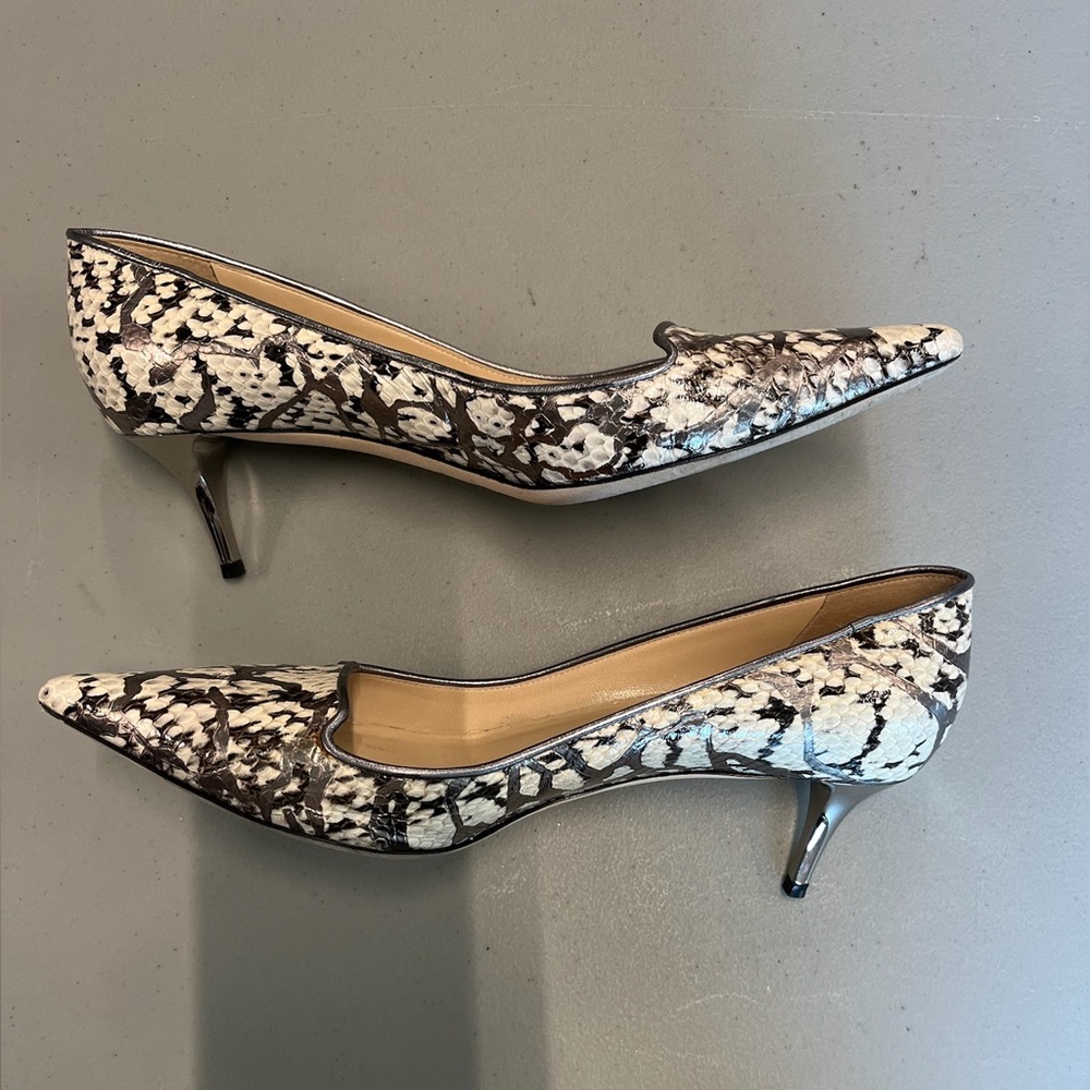 Jimmy Choo Black and White Stiletto Heels